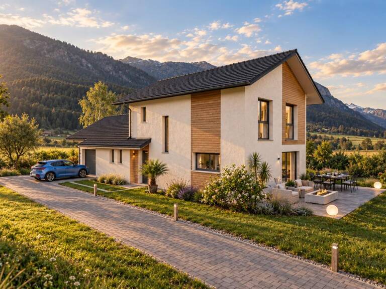 Maison neuve sur un grand terrain terrain proche centre village — photo 1