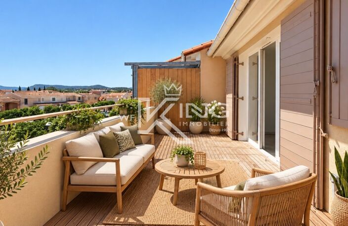 COGOLIN – DERNIER ÉTAGE – T2 AVEC GRANDE TERRASSE — photo 2