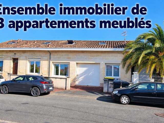 Ensemble immobilier. Immeuble de rapport avec 13 appartements loués meublés sur TALENCE. Rapport net 77616 euros — photo du bien