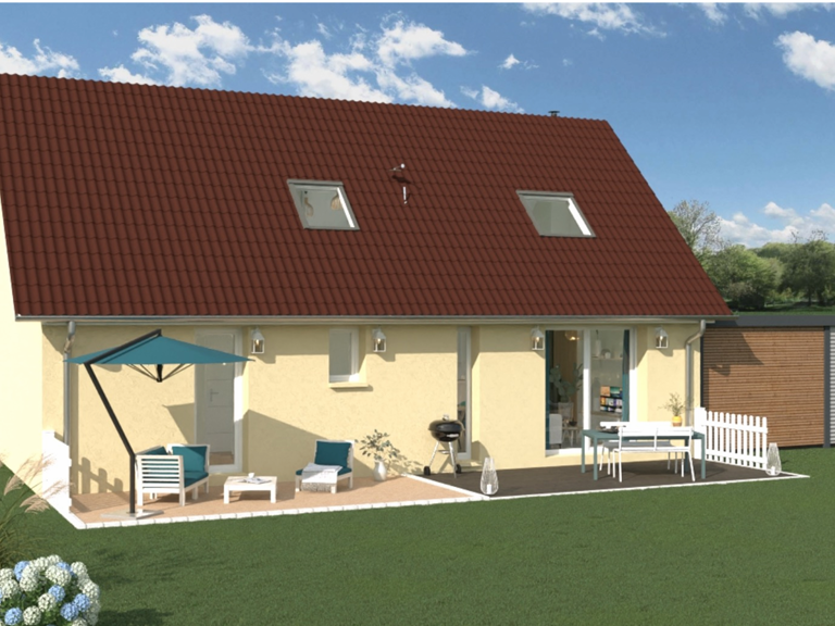 Maison RE2020 à construire , projet évolutif d'abord 2 chambres terminées au RDC et 2 à terminer à l'étage, secteur proche frontière — photo 1