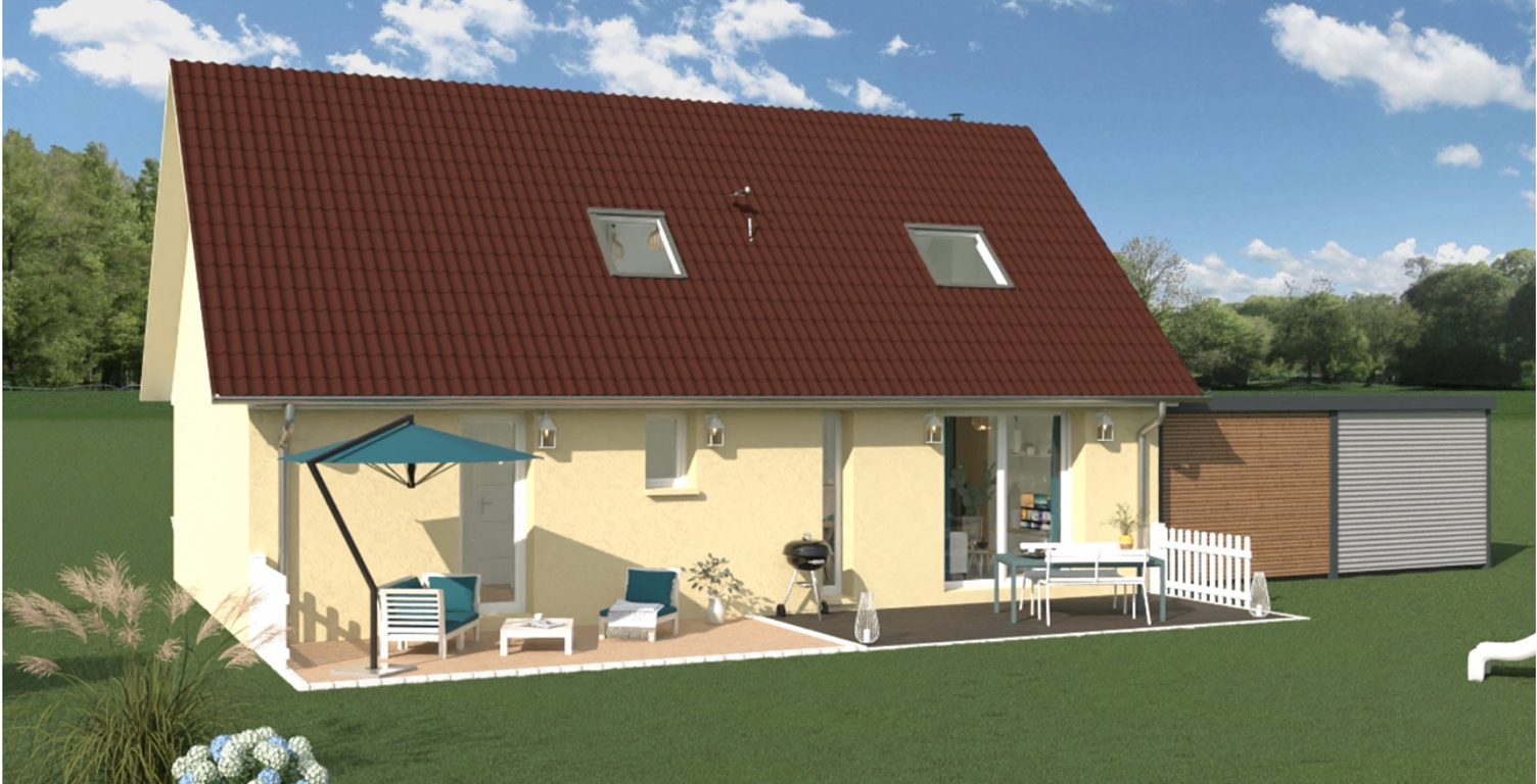 Maison RE2020 à construire , projet évolutif d'abord 2 chambres terminées au RDC et 2 à terminer à l'étage, secteur proche frontière — photo 1