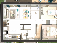 Maison RE2020 à construire , projet évolutif d'abord 2 chambres terminées au RDC et 2 à terminer à l'étage, secteur proche frontière — photo 3