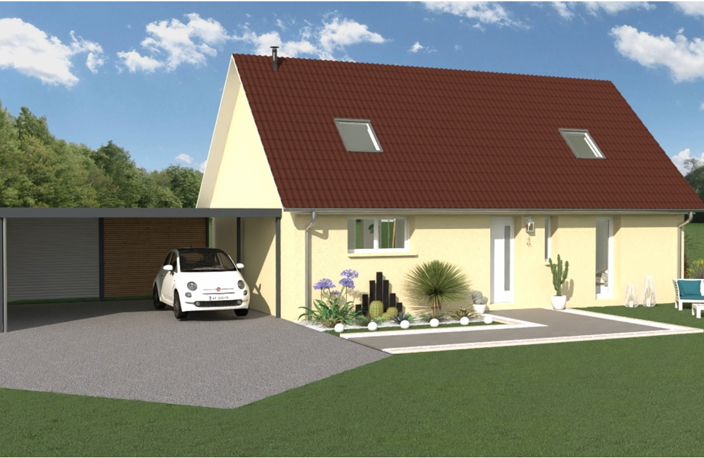 Maison RE2020 à construire , projet évolutif d'abord 2 chambres terminées au RDC et 2 à terminer à l'étage, secteur proche frontière — photo 2