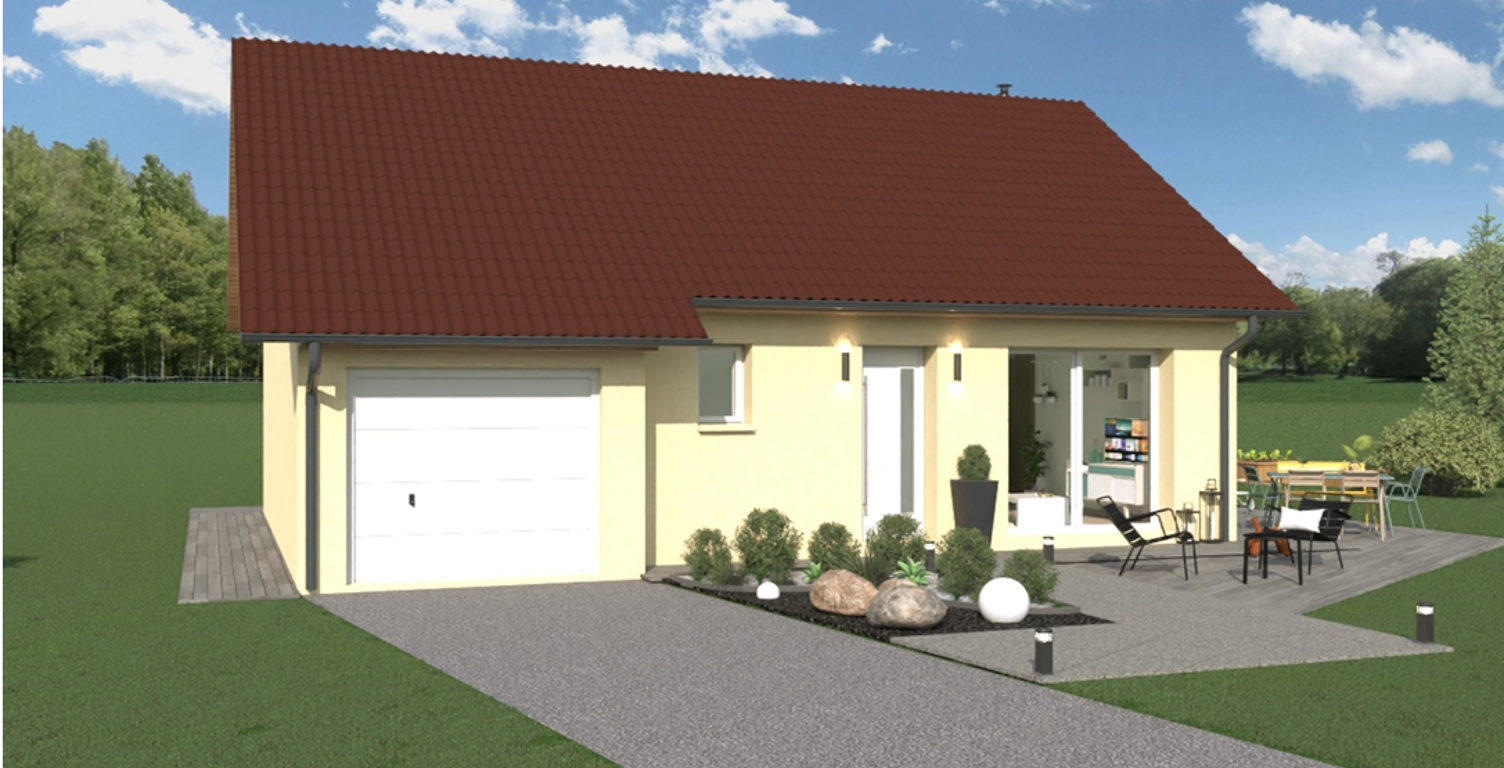 Maison RE2020 à construire, 2 chambres garage , prêt à décorer, proche forntière  — photo 1