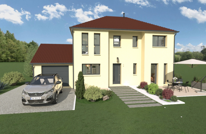 Maison à construire RE2020, deux niveaux 3 chambres ou 4, garage , prêt à décorer,  — photo 2