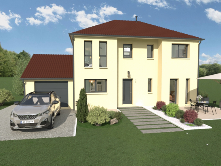 Maison à construire RE2020, deux niveaux 3 chambres ou 4, garage , prêt à décorer,  — photo 1