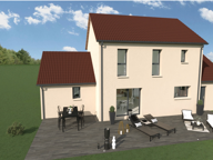 Maison RE2020 à construire, deux niveaux suite parentale  àccolée, 3 chambres à l'éatge et grand séjour,  — photo 2