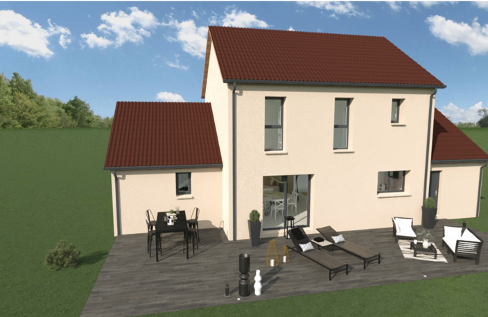Maison RE2020 à construire, deux niveaux suite parentale  àccolée, 3 chambres à l'éatge et grand séjour,  — photo 2