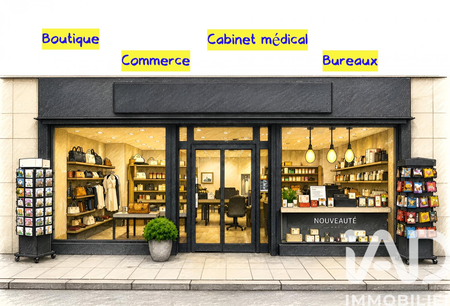 Vente Boutique/Local commercial 120 m&sup2; — photo 1
