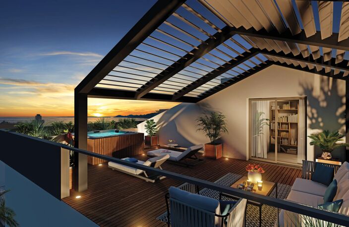 JUAN-LES-PINS – DUPLEX TOIT-TERRASSE NEUF AVEC VUE MER PANORAMIQUE — photo 5