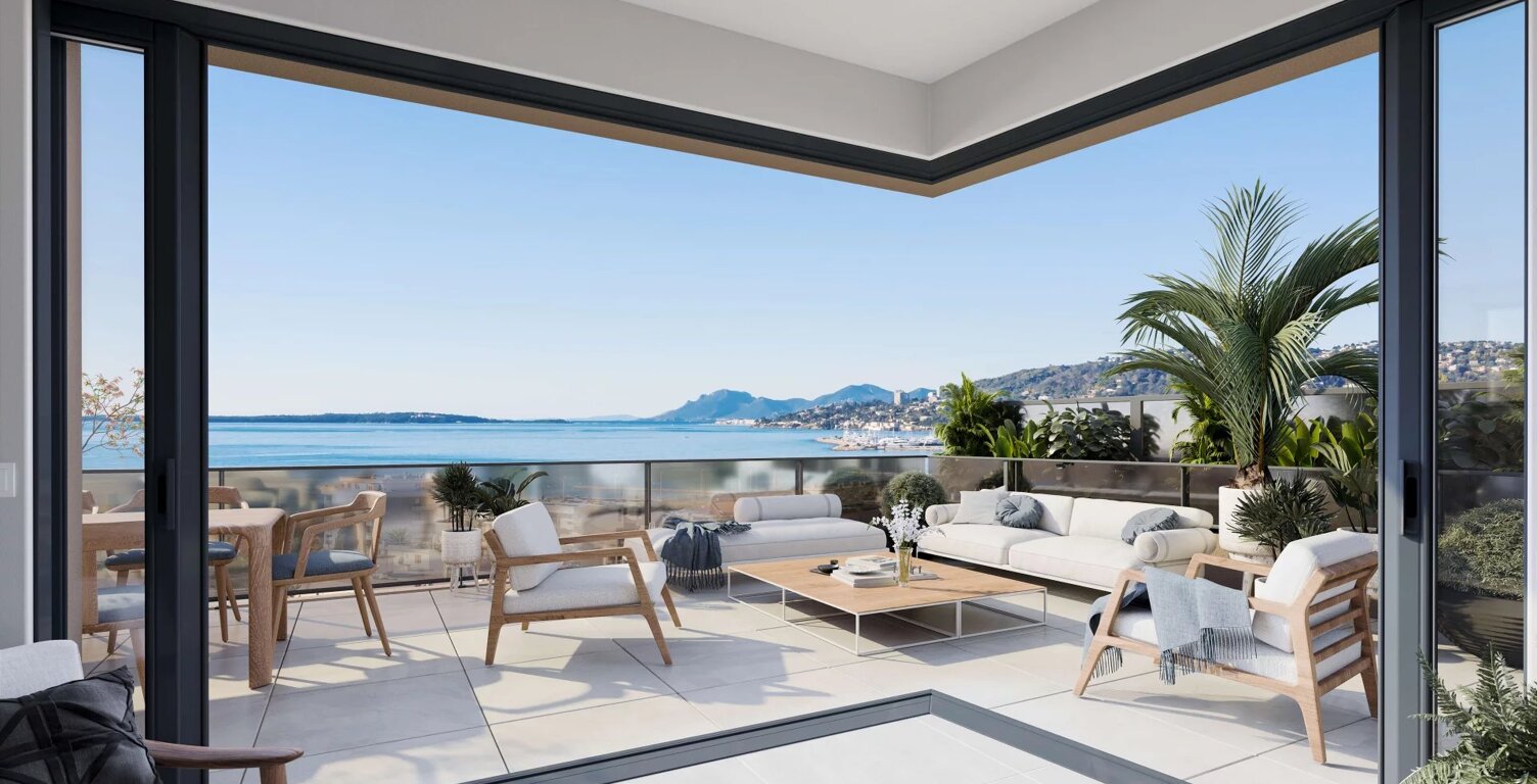 Programme neuf Juan Les Pins - appartement 4 pièces - vue mer — photo 1