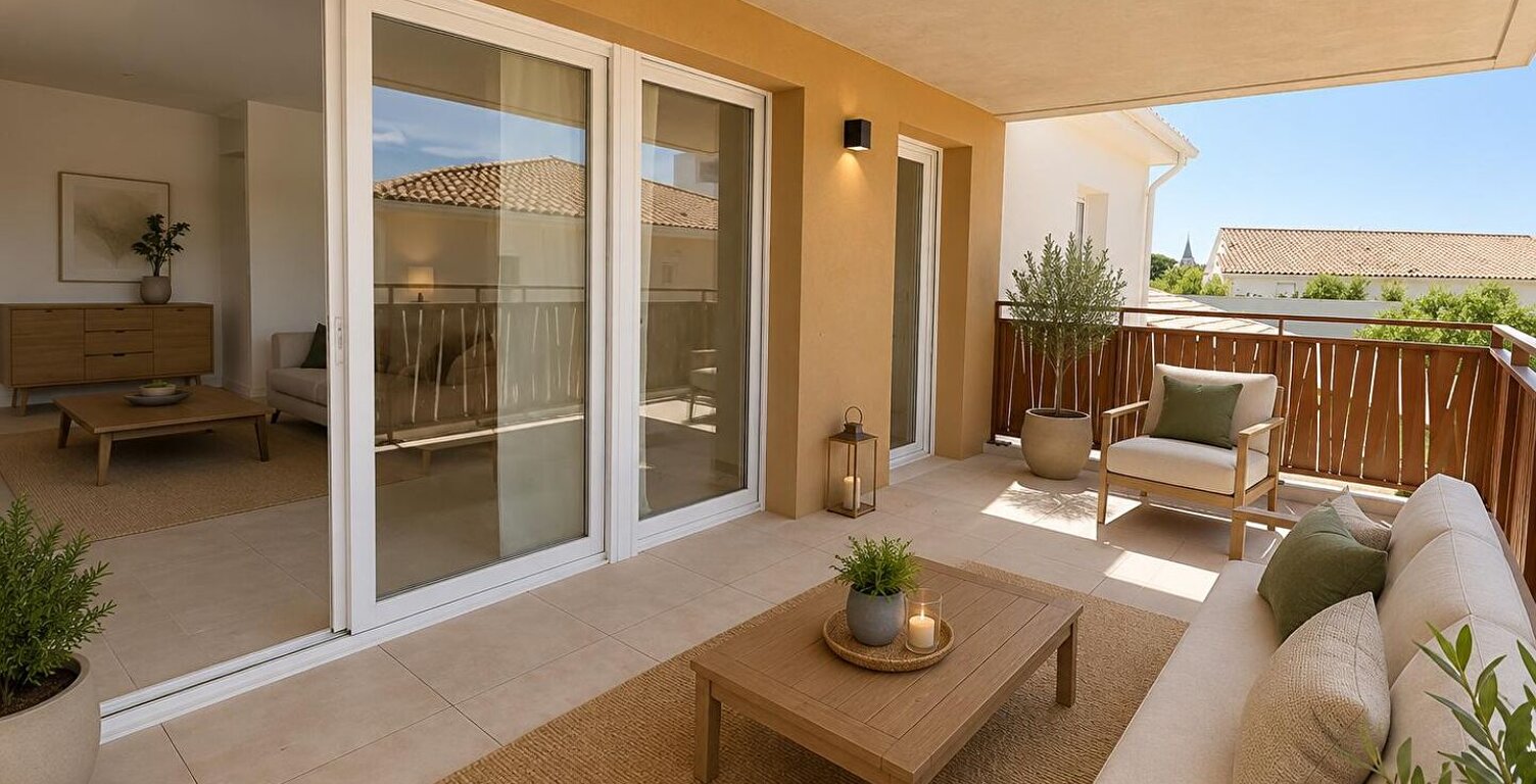 VENDARGUES / Appartement 4 pièces en dernier étage avec terrasse et 2 parkings — photo 1