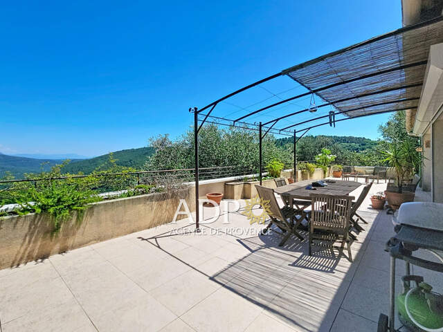 LE BAR-SUR-LOUP - MAISON INDIVIDUELLE AVEC PISCINE Belle vue- — photo du bien