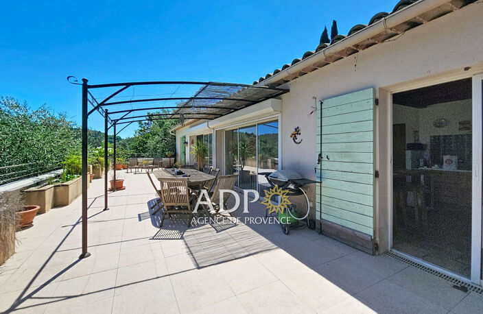 LE BAR-SUR-LOUP - MAISON INDIVIDUELLE AVEC PISCINE Belle vue- — photo 4