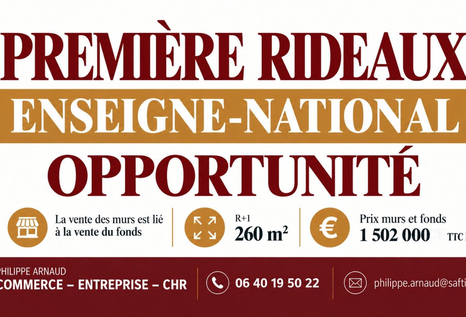 PREMIER RIDEAU  EMPLACEMENT STRATÉGIQUE  IDÉAL POUR UNE ENSEIGNE NATIONALE — photo 1