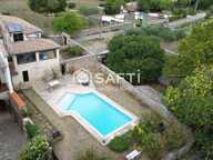 Maison de hameau en pierre avec terrain et piscine — photo 2