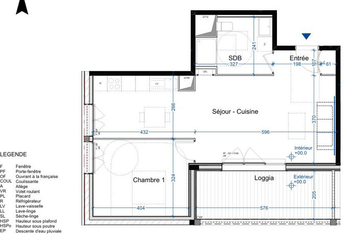 RENNES Le Blosne - Grand T2 avec loggia - Dispositif BRS — photo 2