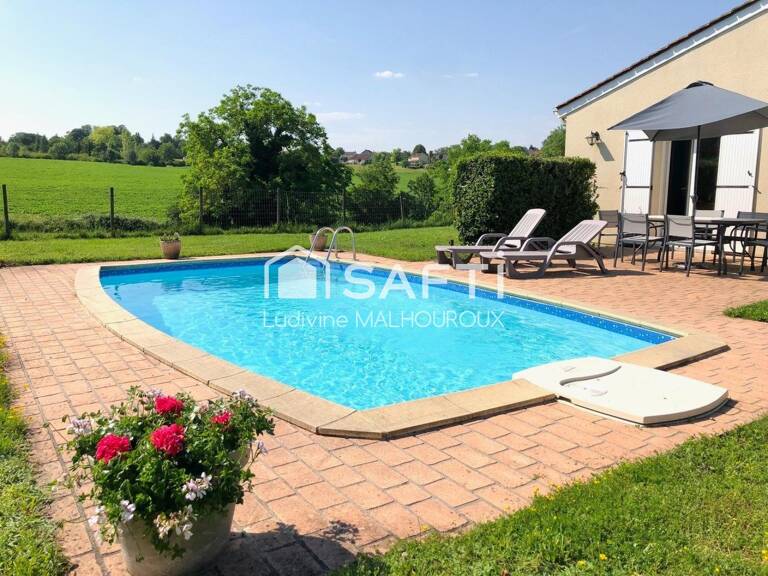 Maison de plein pied, avec piscine, 3 chambres, grand terrain & vue dégagée  Au calme, proche commodités — photo 1