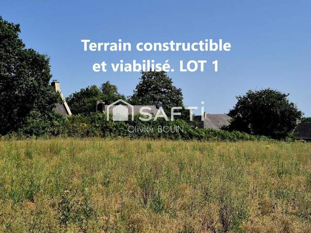Terrain constructible viabilisé — photo du bien