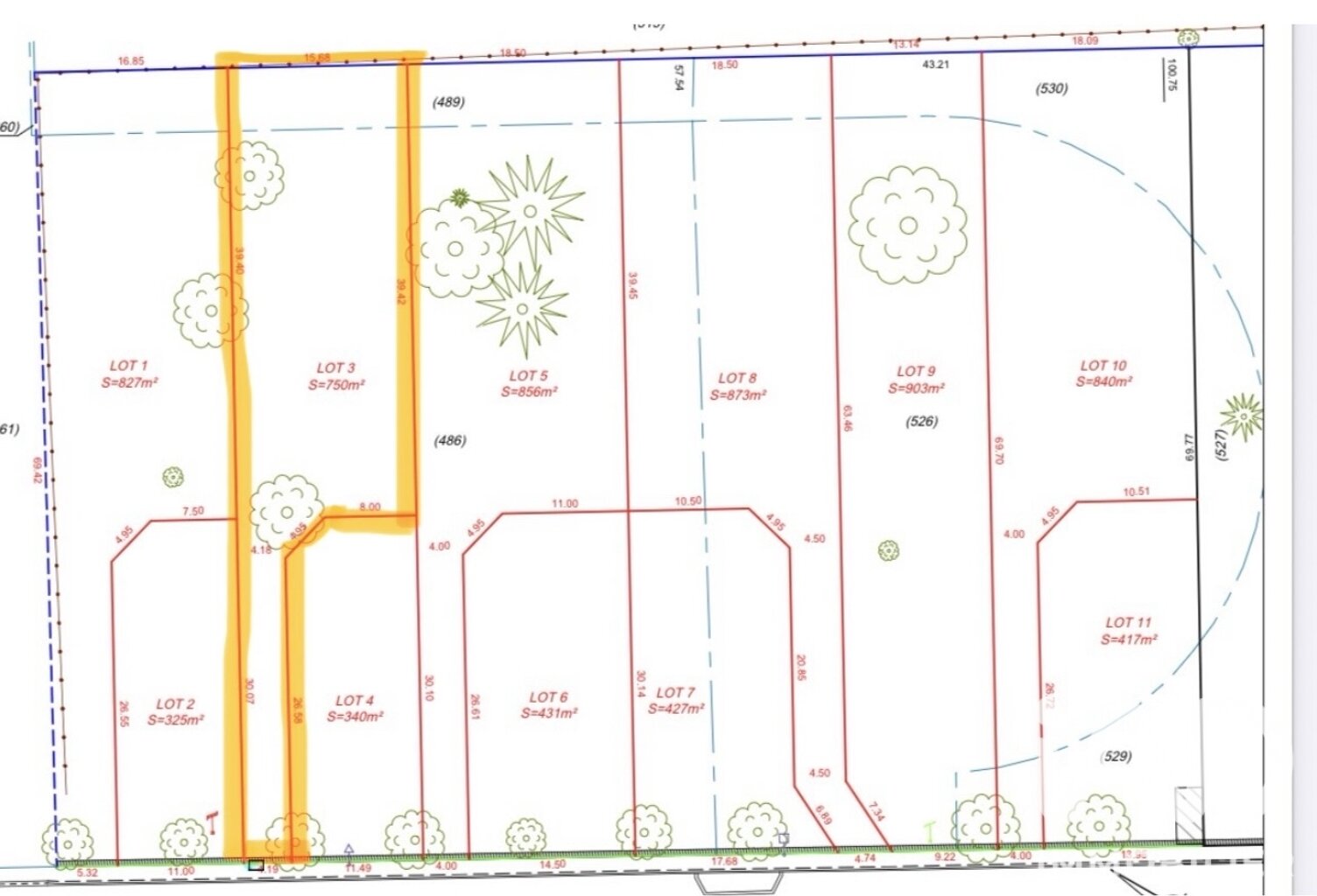 Vente Terrain à bâtir 750 m&sup2; — photo 1