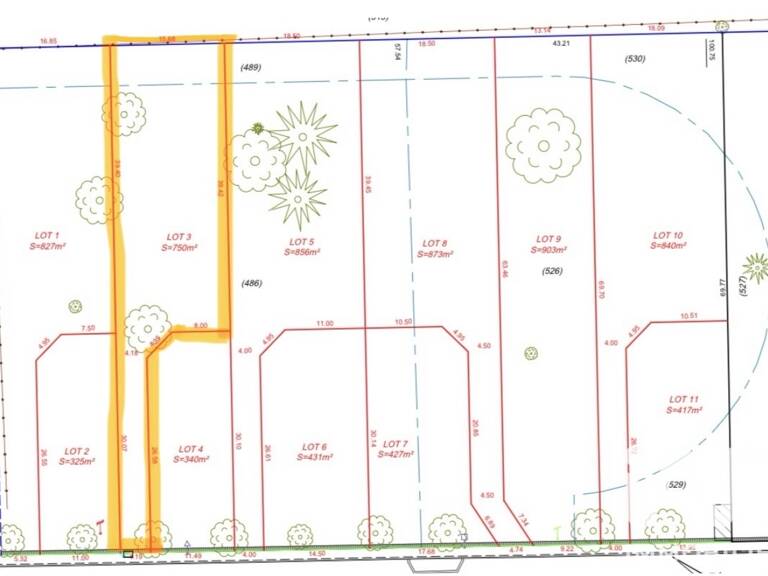 Vente Terrain à bâtir 750 m&sup2; — photo 1