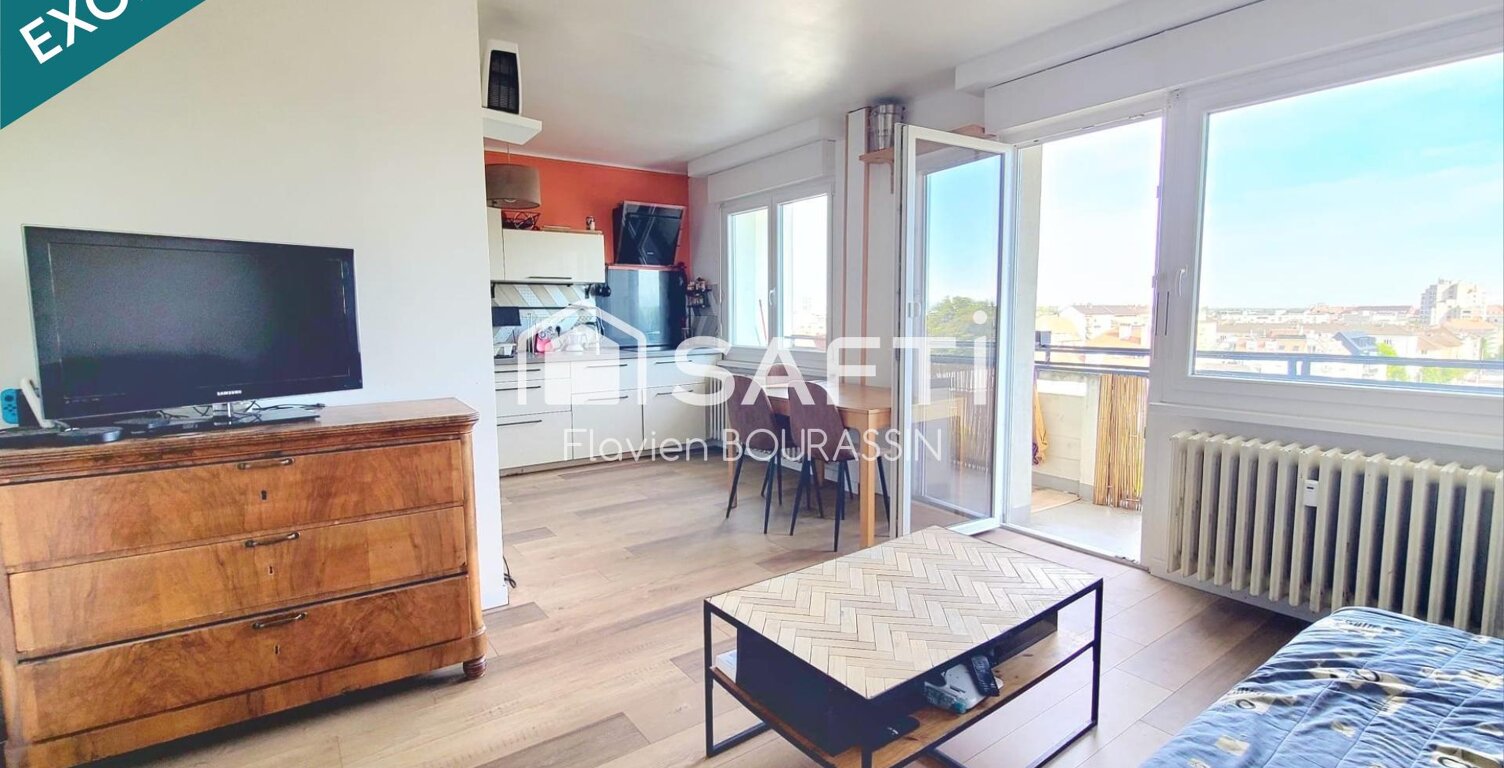 STRASBOURG NEUDORF  APPARTEMENT 3 PIÈCES AVEC BALCON  62 m²  8e ÉTAGE AVEC ASCENSEUR -  VUE DEGAGÉE — photo 1