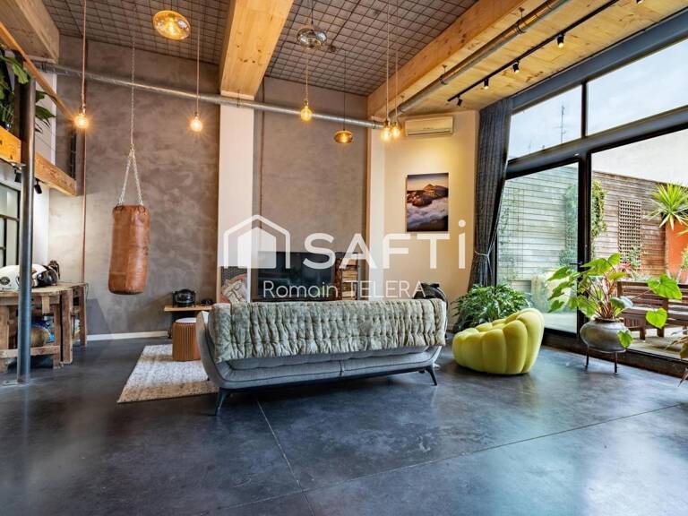 Chartrons : Loft en duplex de 105 m² (95 m² carrez + 10 habitables), avec un grand jardin et la climatisation — photo 1
