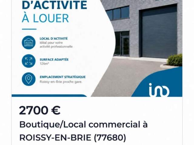 Location Local d'activités 126 m&sup2; — photo du bien