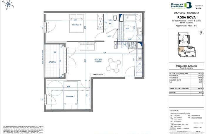 Vente Appartement 3 pièces — photo 3