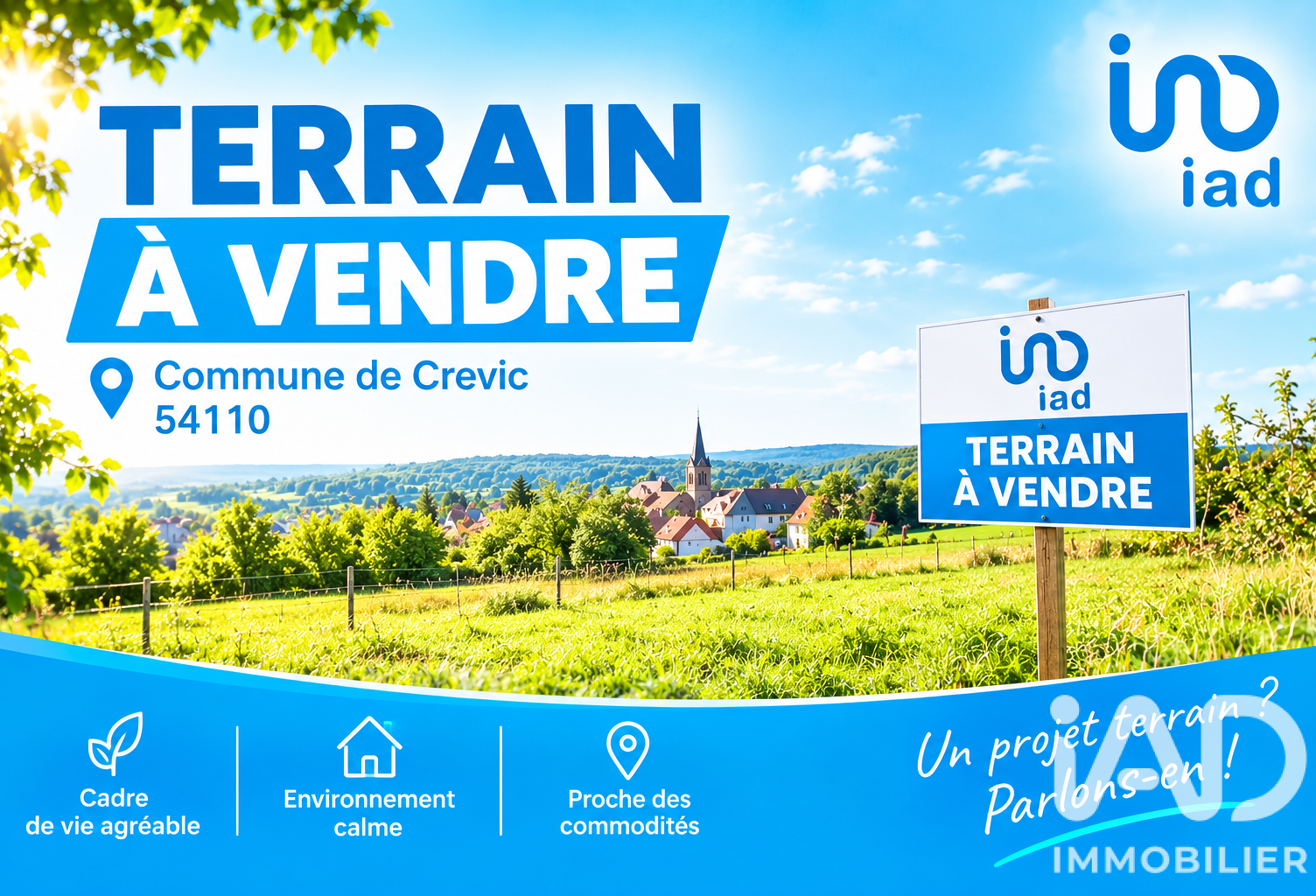 Vente Terrain à bâtir 1 072 m&sup2; — photo 1