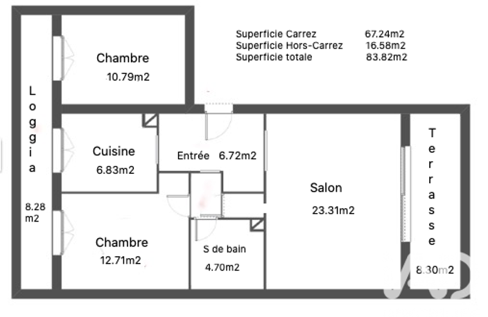 Vente Appartement 3 pièces — photo 3