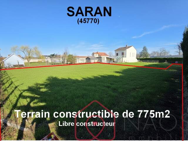 Saran terrain constructible de 775m2 proche des commodités — photo du bien