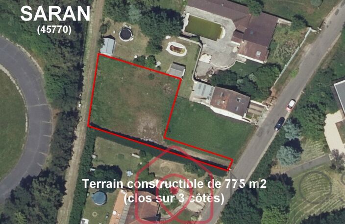 Saran terrain constructible de 775m2 proche des commodités — photo 3
