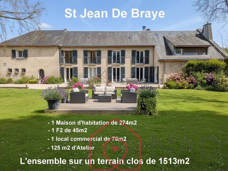 St Jean De Braye ensemble immobilier très atypique de 390m2 hab sur 1513m2 de terrain clos — photo 1