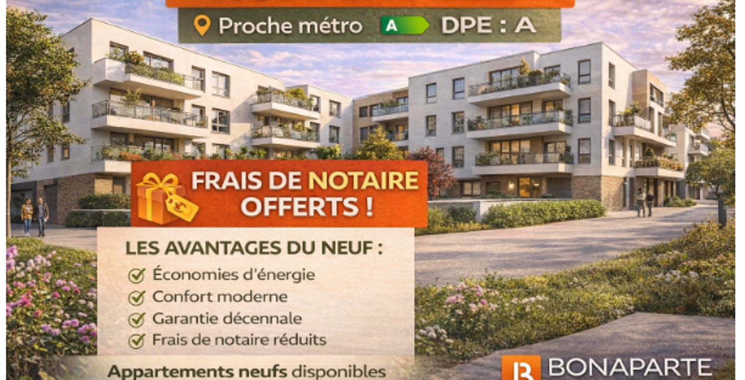 RARE A ROMAINVILLE – APPARTEMENTS NEUFS DU 3 EVOLUTIF 4 PIÈCES – AUX PORTES DE PARIS — photo 1
