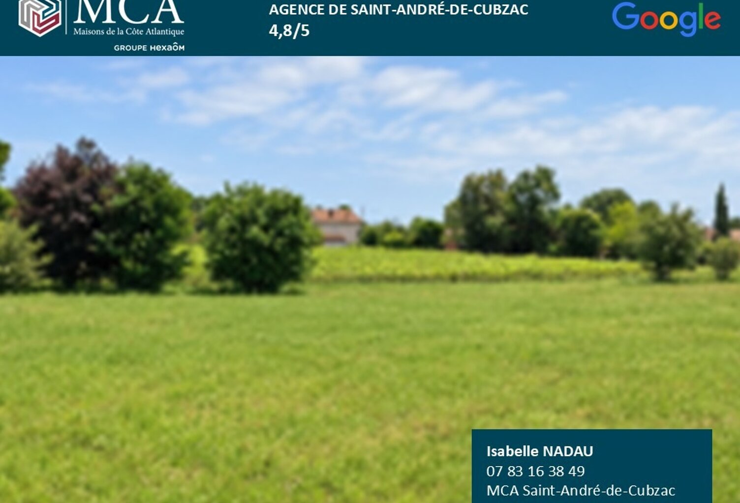 Terrain à bâtir à Prignac-et-Marcamps (33710) — photo 1