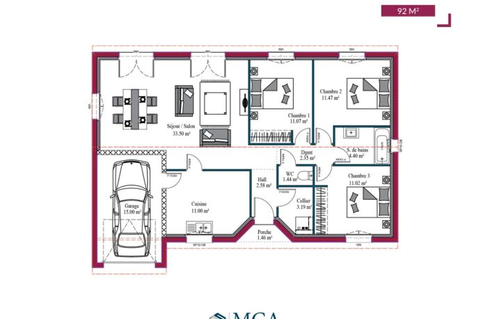 Maison à construire à Saint-Pierre-de-Mons (33210) — photo 4