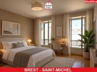 FINISTERE - Brest (29200) - A VENDRE - APPARTEMENT DE 102 M² - SEUL AU DERNIER ETAGE - 2 CHAMBRES (POSSIBLE 3) - CAVE - DPE D - CHAUFFAGE INDIVIDUEL GAZ DE VILLE - — photo 3