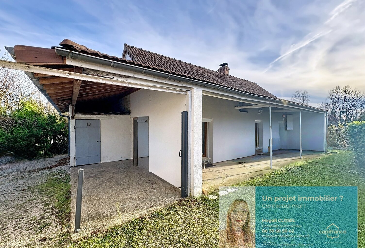 Maison à vendre 5 pièces, 3 chambres, terrain VINCELLES 71 — photo 1