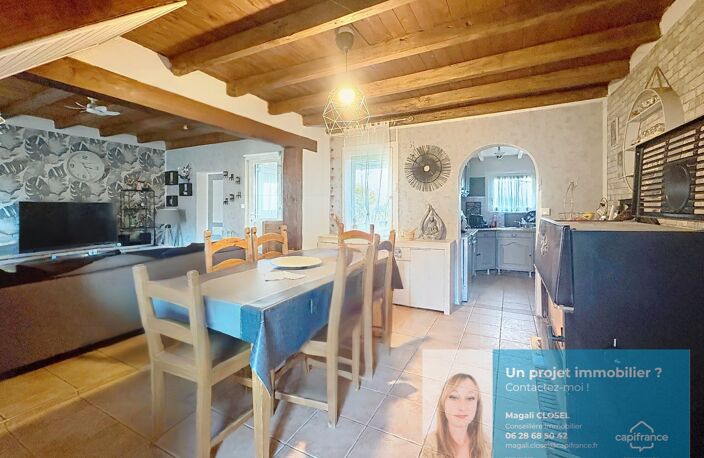Maison à vendre 5 pièces, 3 chambres, terrain VINCELLES 71 — photo 2