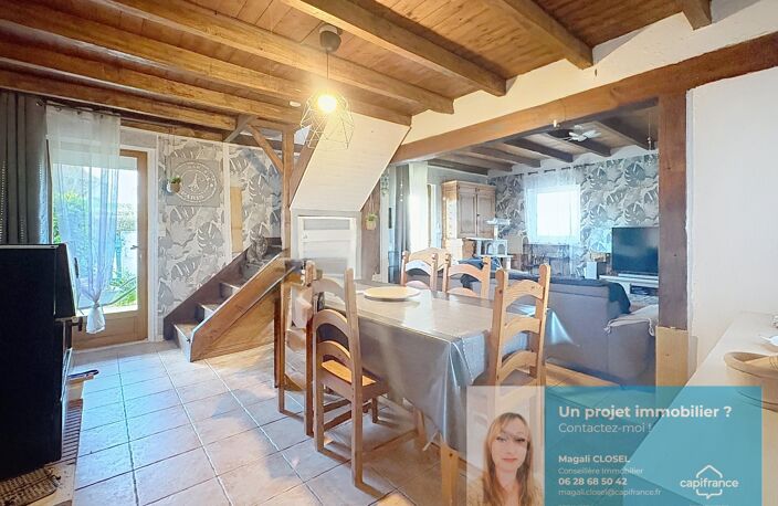 Maison à vendre 5 pièces, 3 chambres, terrain VINCELLES 71 — photo 3
