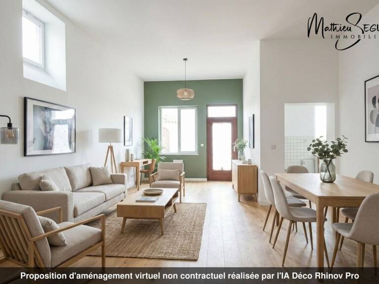 GREZIEU LA VARENNE plateau appartement T3 de 63,59 m² avec jardin de 86.41 m² avec 2 stationnements — photo 1