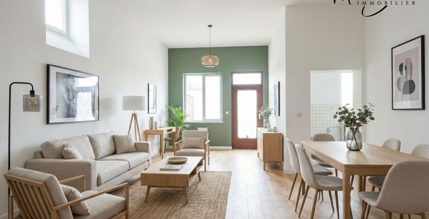 GREZIEU LA VARENNE plateau appartement T3 de 63,59 m² avec jardin de 86.41 m² avec 2 stationnements — photo 1