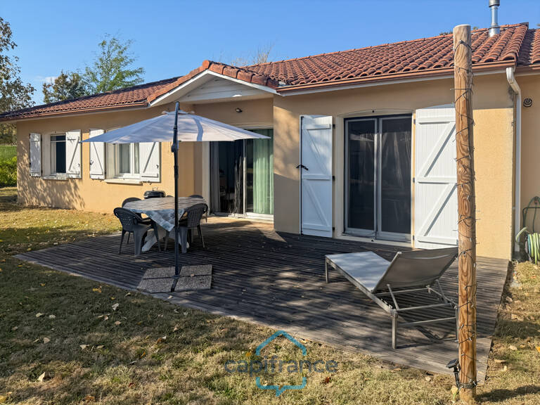 Dpt Landes (40), à vendre CAZERES SUR L'ADOUR Maison contemporaine T4 de 88 m² habitables en plain pied + garage de 20 m² sur 630 m² de terrain, au calme — photo 1