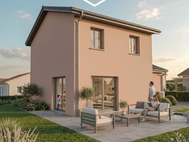 Projet d'une maison de 85m2 + garage et terrain à Sablons (38) — photo du bien