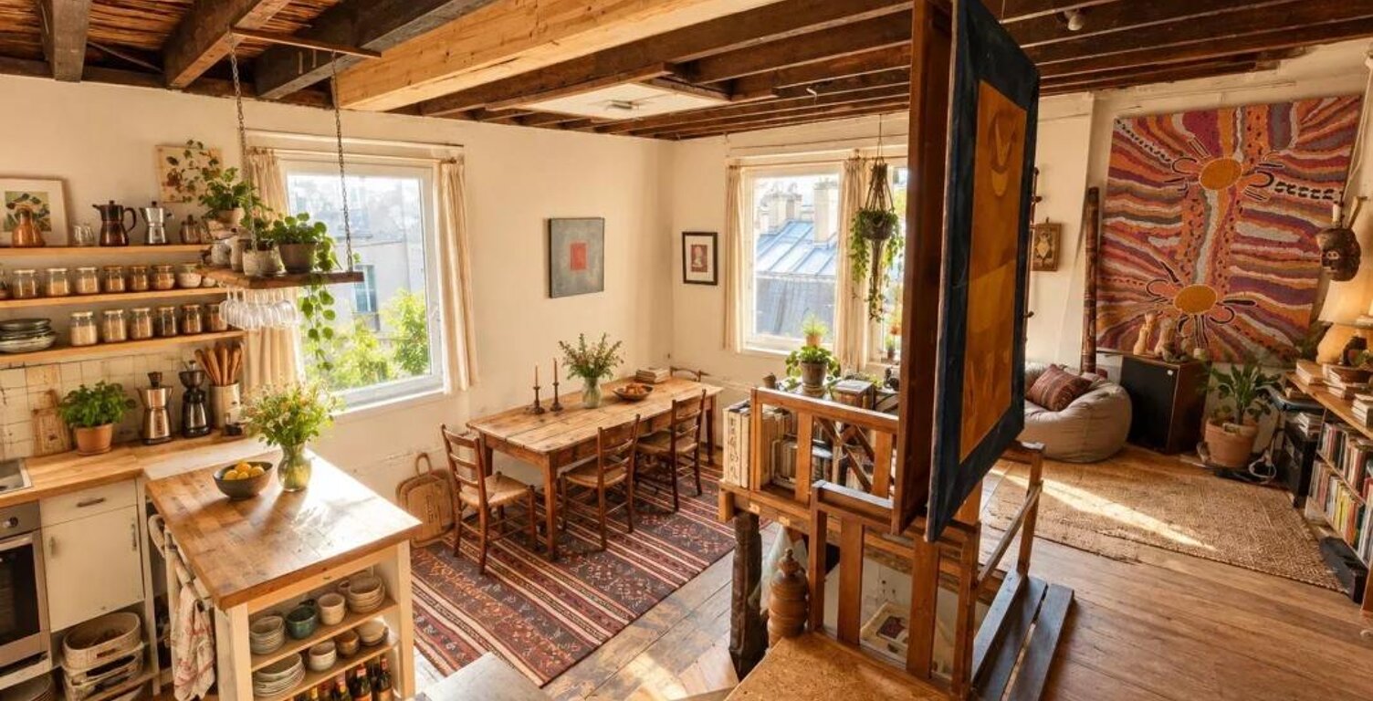 Paris 5e – Appartement atypique 1 chambre en dernier étage — photo 1