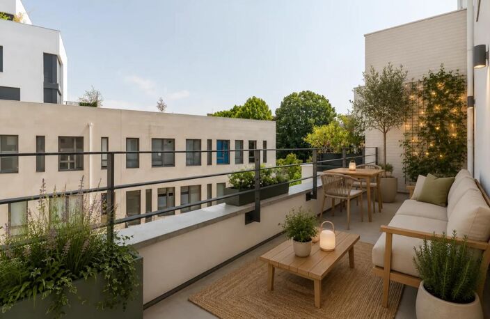 Duplex lumineux avec séjour impressionnant à double hauteur — photo 2