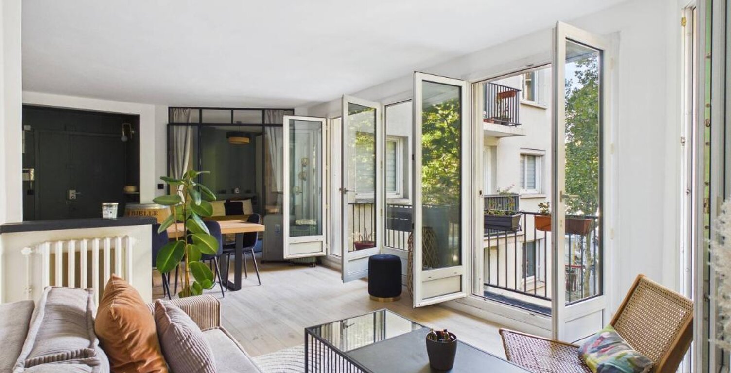 Coup de coeur - 3/4 pièces de 63m² - Entièrement rénové +balcon - rue Belgrand, 20ème arrondissement — photo 1
