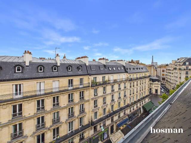 Studio 1 pièce 13 m² - Rue Jean de la Fontaine - Vue Tour Eiffel, Dernier étage — photo du bien