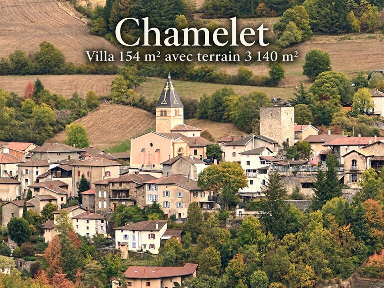CHAMELET Villa 6 pièces 154 m2 avec jardin 3139m2 au calme avec vue — photo 1